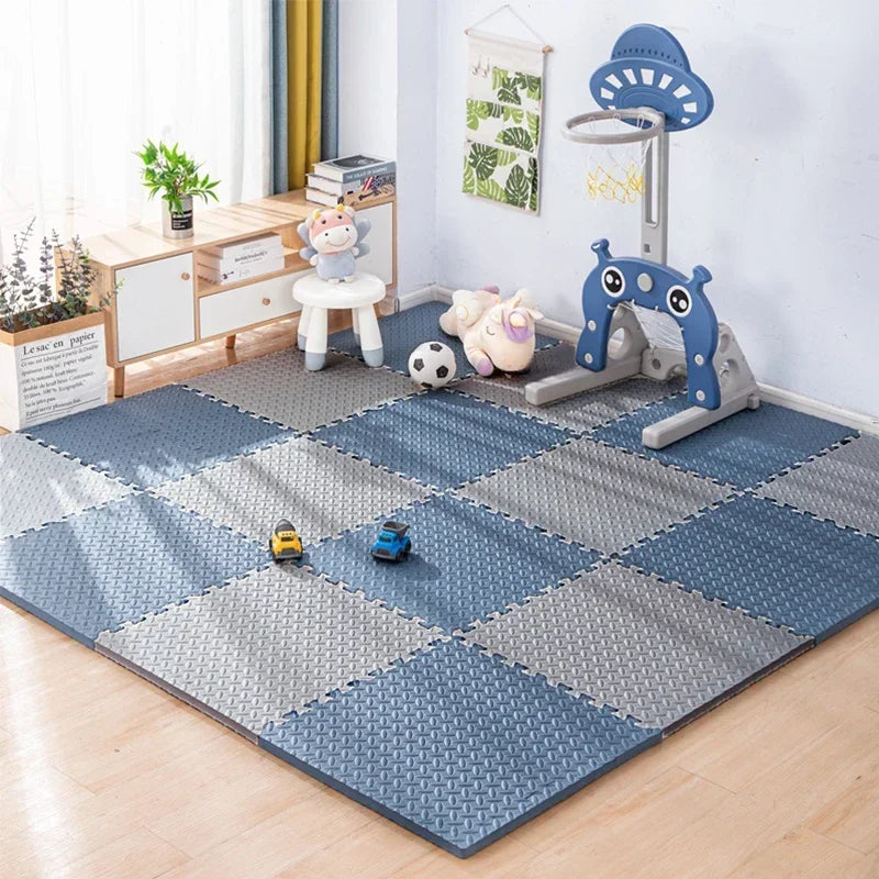 Pink Interlocking Foam Play Mat – Puzzle Floor Tiles for Baby Crawling, Exercise & Safe Play Area, 8/16Pcs Soft Non-Slip Kids Carpet