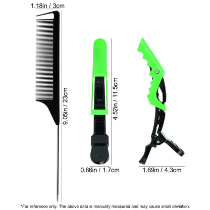 Pro Pointed Tail Comb – Anti-Static Hair Styling Brush, Steel Needle Pin Rat Tail Comb for Salon & Barber Accessories