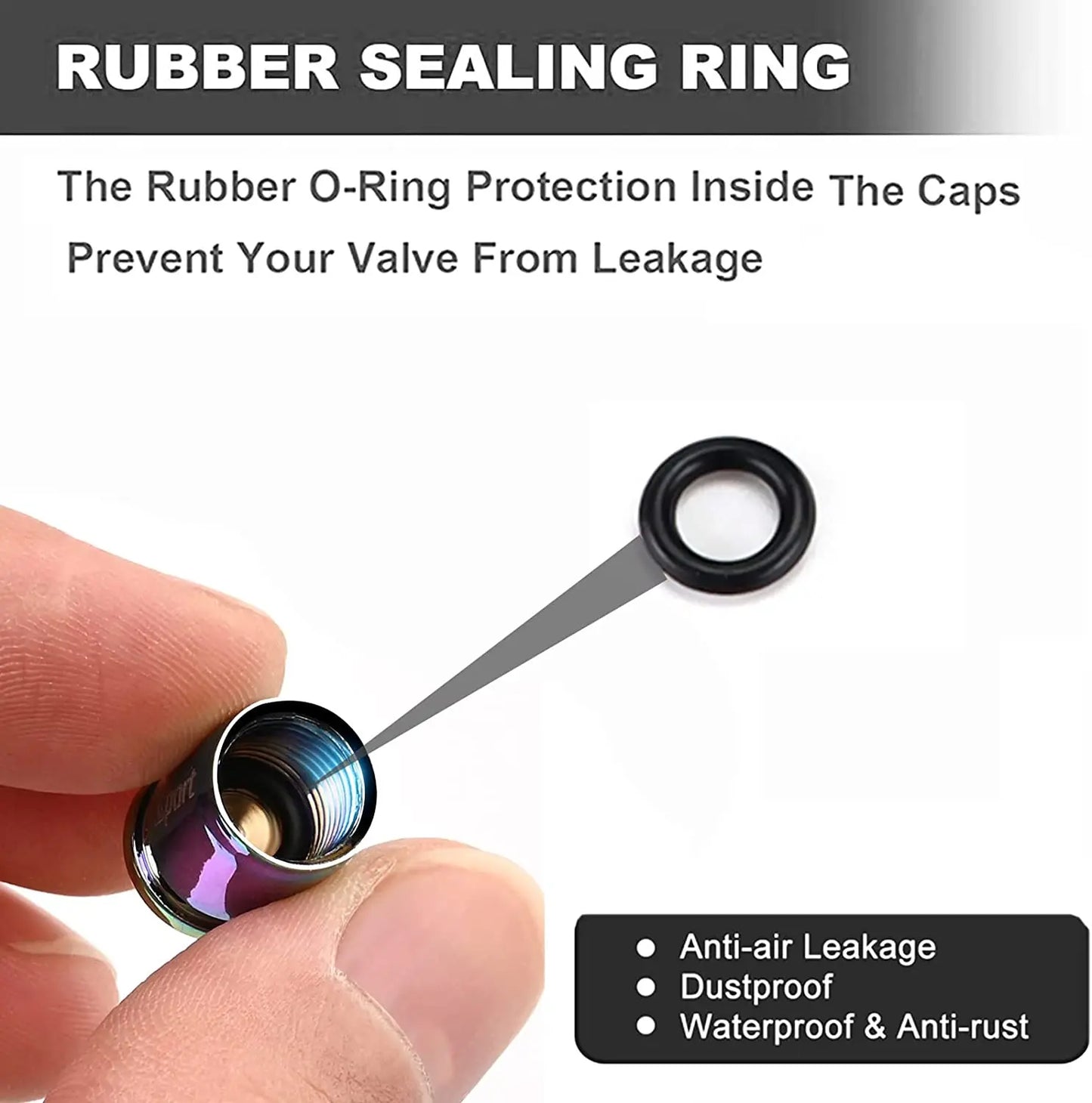 Zinc Alloy Anti-theft Car Tire Valve Caps - Secure Wheel Stem Air Caps for Cars, Trucks, Motorcycles, and Bicycles