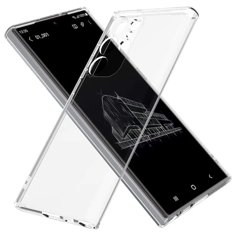 Soft Clear Silicone Phone Case for Samsung Galaxy A53 A13 A52 A12 A54 A16 A55 A52S S25 S24 S22 S21 S23 Ultra S20 FE Note 20 Ultra