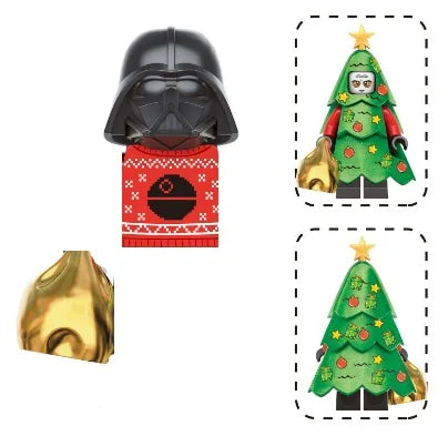 Christmas Building Blocks Toy Set – Santa Claus & Reindeer Action Figures Gift