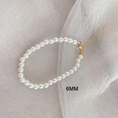 Double-Layer Crystal Pearl Beaded Bracelet – Vintage Ethnic Stacking Bangle for Women, Fashion Hand Jewelry Gift
