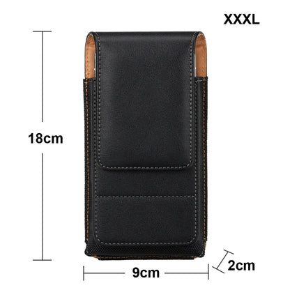 Universal Magnetic Leather Phone Belt Clip Case – 360° Rotating Waist Holster for iPhone, Samsung & Xiaomi