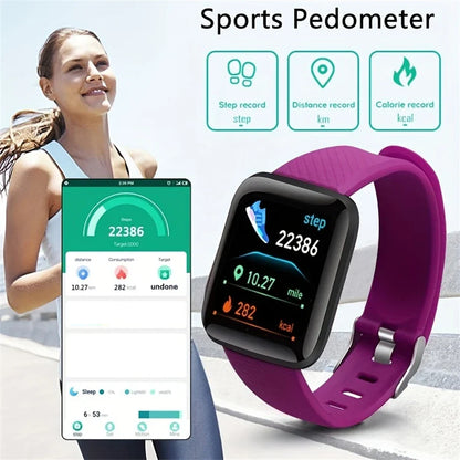 Smart Watch for Men & Women – Fitness Tracker Smartwatch with Message Notifications, Heart Rate Monitor, Electronic Wristwatch for Android & iOS, Birthday Gift Bracelet Style Watch