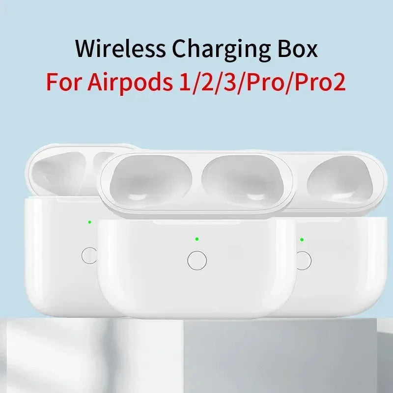 Replacement Charging Case for AirPods Pro 1/2/3 – Original Bluetooth Earphone Battery Box with LED Indicator Light