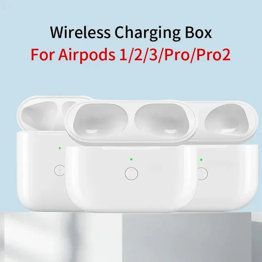 Replacement Charging Case for AirPods Pro 1/2/3 – Original Bluetooth Earphone Battery Box with LED Indicator Light