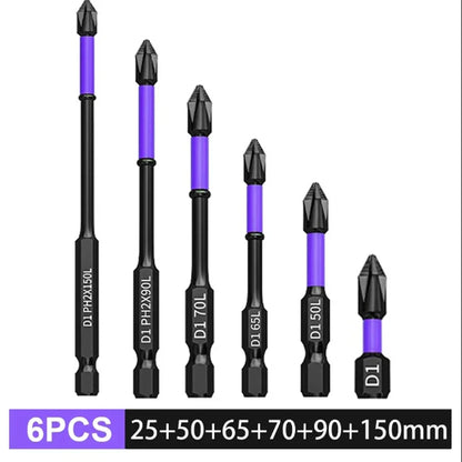 5–60PCS PH2 Magnetic Impact Driver Bit Set – Alloy Steel Cross Screwdriver Bits for Drill & Screw Driving Non-Slip Tool Kit