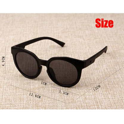 Kids Retro Round Sunglasses – Colorful Reflective UV400 Eyewear for Boys & Girls