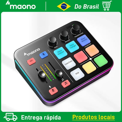 MAONO G1 NEO Audio Interface – XLR Mixer with Custom Sound Effects for Gaming, Podcast & Voice Recording