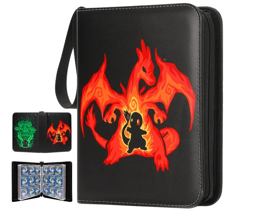 NEW Pokémon Card Album — 400pcs Binder Zipper PU Leather Storage Book for Anime Card Game Collection
