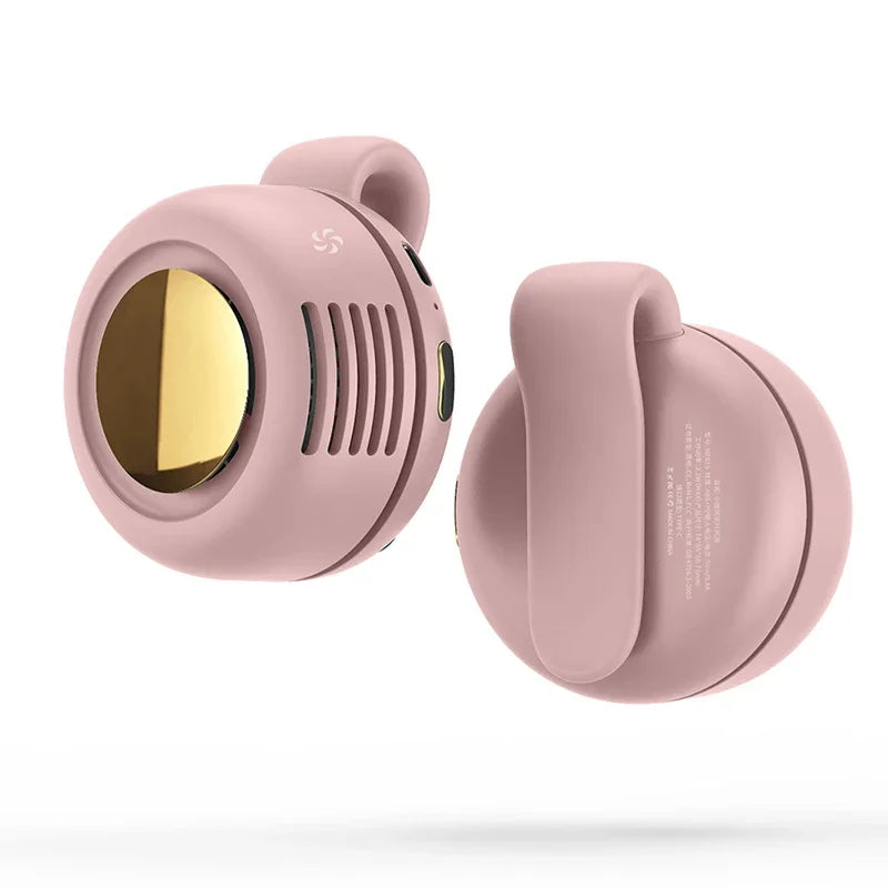 Portable Leafless USB Mini Fan – Silent Bladeless Design with Button Control for Home & Outdoor Travel