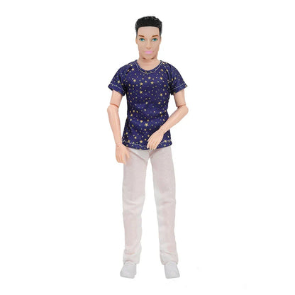 30cm Fashion Ken Doll – 1/6 Multi-Joint Movable Boyfriend with Clothes Suit, Dress-Up Toy for Kids
