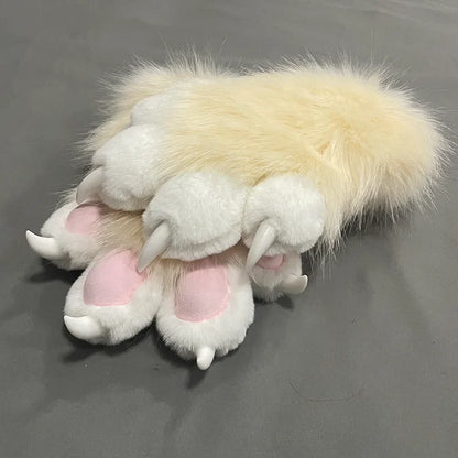 Custom Furry PAWS Long Gloves – Cartoon Kigurumi Fursuit Cosplay Costume Accessory Pair