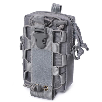 Molle EDC Pouch – Water Bottle & Canteen Carrier, Outdoor Sports Phone Holder, Camping & Hiking Waist Bag