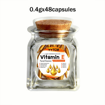 Vitamin E Moisturizing Capsule Essence - Squalane & Vitamin C Deep Hydration Skin Brightening Care