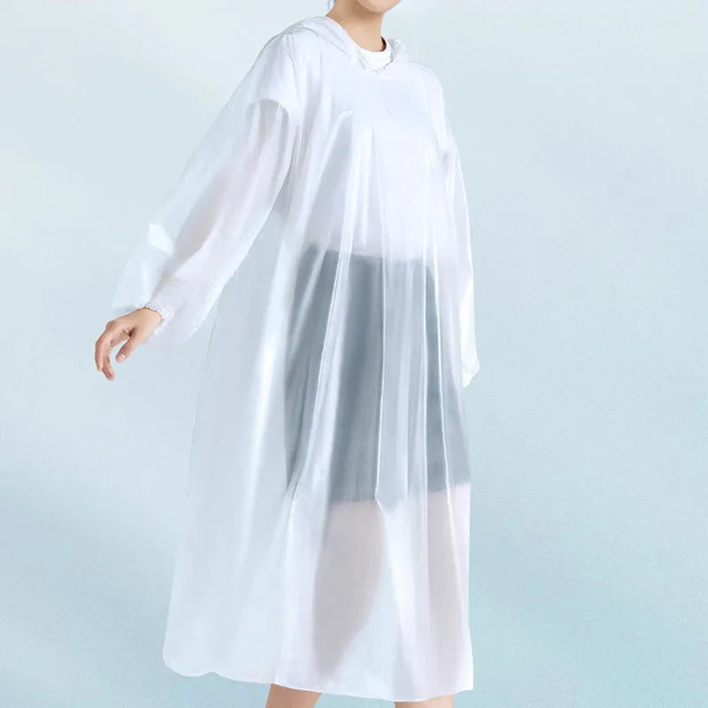 Waterproof Portable Raincoat for Travel and Outdoors - Thickened, Disposable Rainwear for Men and Women, Ideal for Camping and Travel Essentials