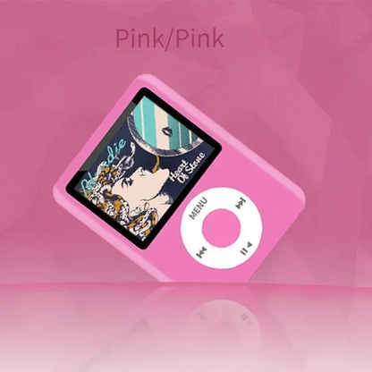 Kawaii Hello Kitty Mini MP3 Player – Cartoon Anime Portable Music Walkman for Students, Sports & External Sound Playback