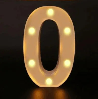 Luminous LED Number & Letter Lamp – Alphabet Decorative Night Light for Home, Wedding, Birthday & Party Decoration