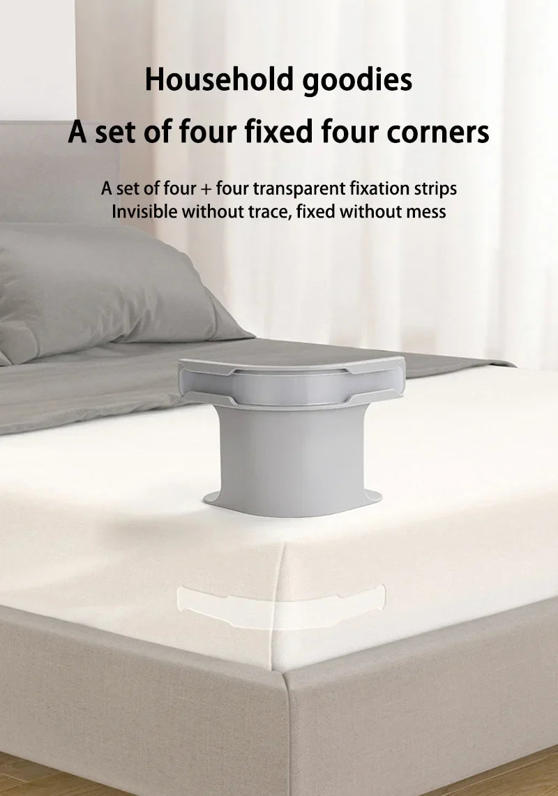 4pcs Bed Sheet Fasteners — Heavy Duty Multifunctional Sheet Ties & Corner Tightener Clips for Home Use