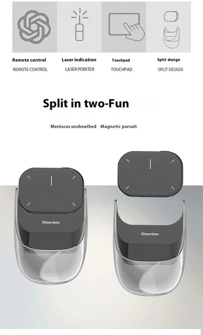 Cheerdots 2 Detachable Air Mouse – Wireless Touchpad, Laser AI Recording, ChatGPT Mobile Presenter & Remote Control