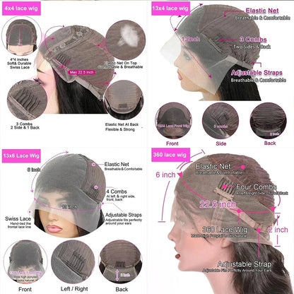 Invisi Strap 360 Lace Frontal Wig – Pre-Plucked Deep Curly Glueless Human Hair Wig, Pre-Cut Full Lace Wig