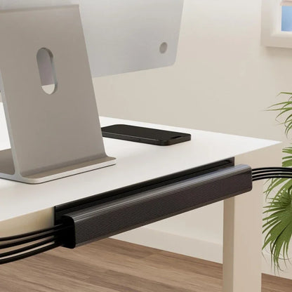 40cm Self-Adhesive Cable Organizer Raceway – Cable Management Strip for Home & Office Wire Concealment & Desk Organization Solution