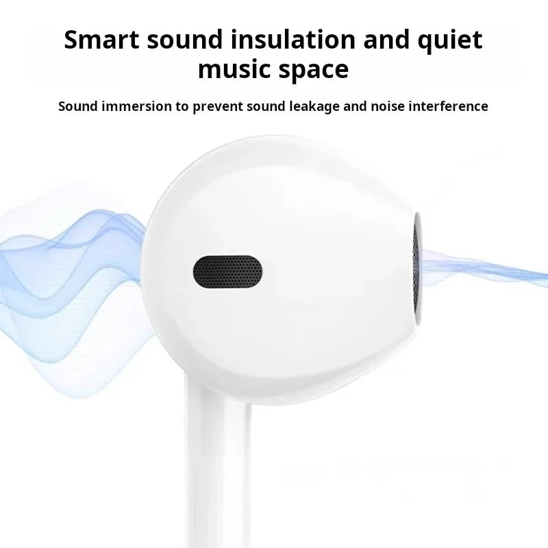 Apple iPhone Earphones — Original Wired Headphones for iPhone 7–16 Pro Max with USB-C, Lightning, 3.5mm