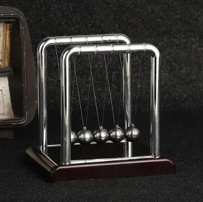 Newton’s Cradle Balance Toy - Steel Ball Physics Pendulum for Science Learning & Stress Relief