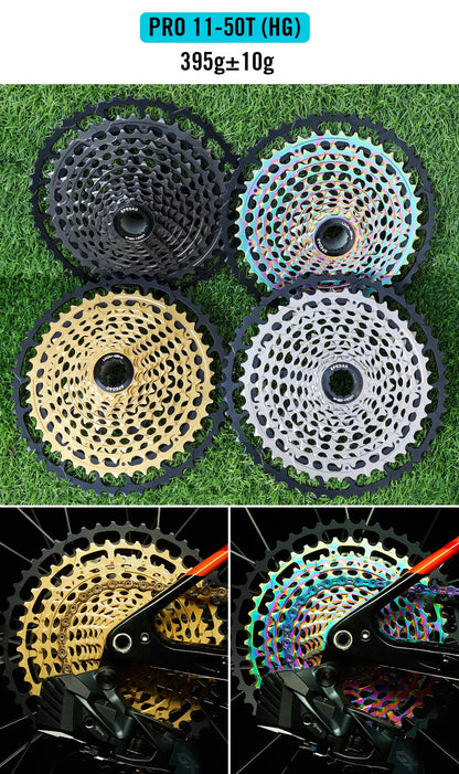 SPEDAO 12-Speed 10-50T Bicycle Cassette – 12V MTB Freewheel Sprocket for SX NX GX, XD & HG Compatible
