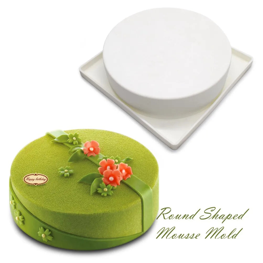 Round Corrugated Big Flower Silicone Mousse Cake Mold – Taiji French Dessert Baking & Chocolate Pudding Tool