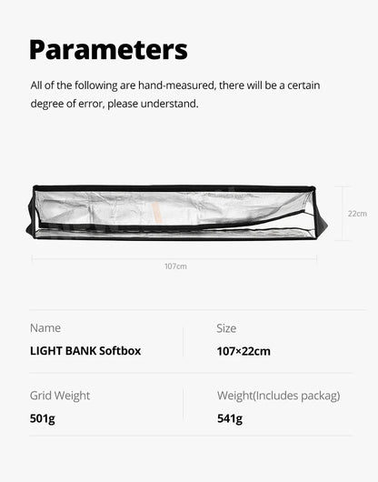 Flynoodle Air Tube Inflatable Softbox - Video Light Diffuser for Aputure, Nanlite, Godox, ZHIYUN & COLBOR
