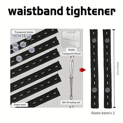 Invisible Belt Tightener Set (2pcs) – Seamless Trouser Waist Buckle Adjuster Sewing Tool