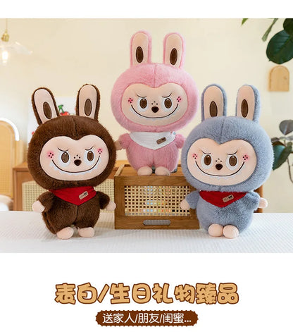 Rabbit Labubu Plush Toy — Cute Cartoon Soft Doll Pillow for Kids Gifts
