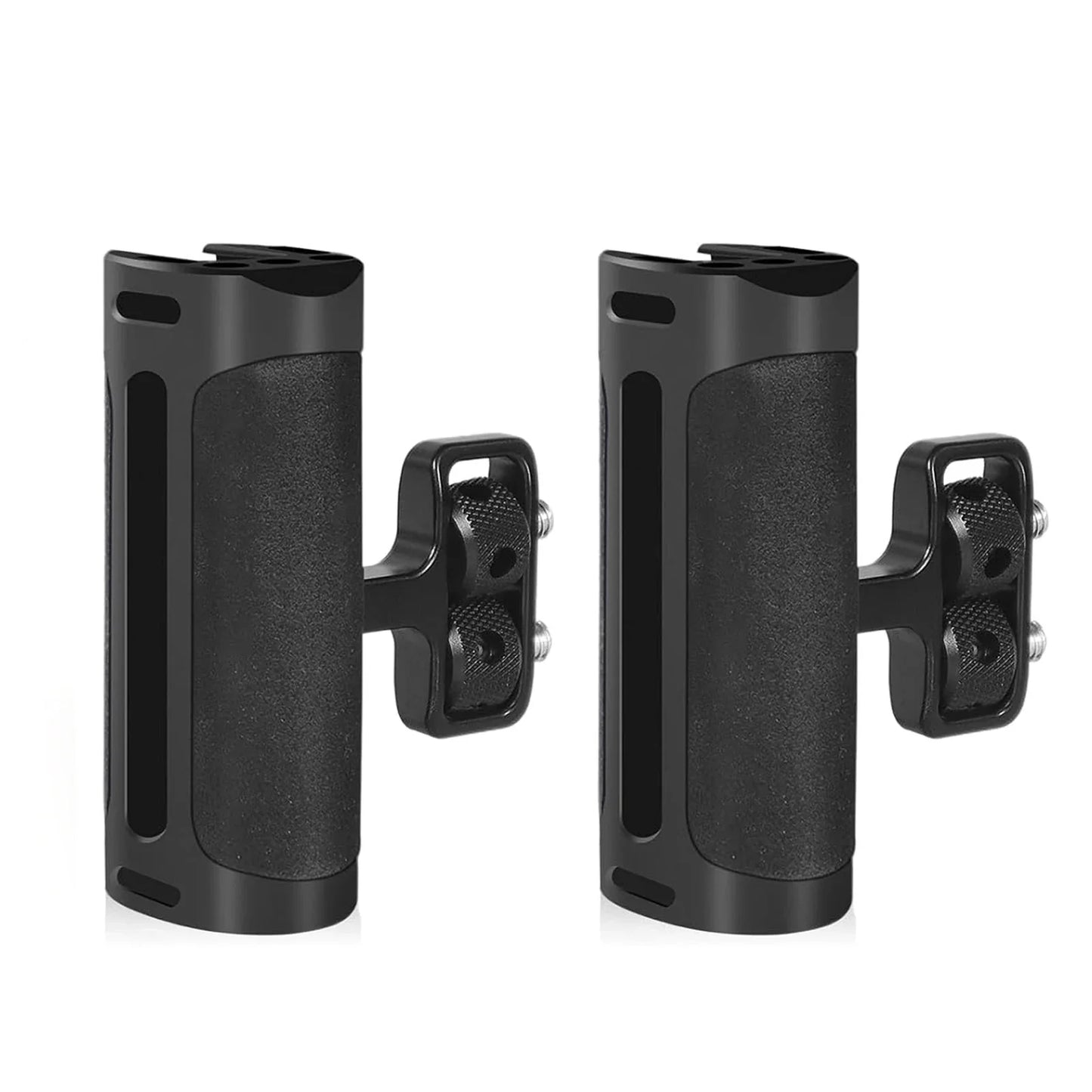 Probty Mini Side Handle Handgrip – Cold Shoe & 1/4"-20 Mount for DSLR/Digital Camera Cage