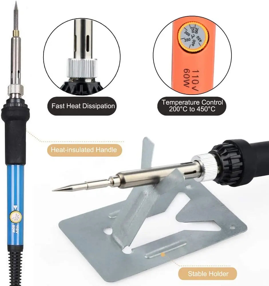 71PCS Wood Burning Tool Kit — Professional Pyrography Pen & Soldering Iron Set, Adjustable 200-450℃ for Wood Carving