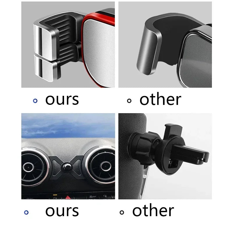 Audi A3 S3 8V Phone Holder - Air Vent Gravity Mount GPS Navigation Stand Car Accessory 2014-2020