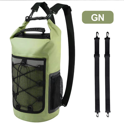 25L Waterproof Dry Bag Backpack - Roll-Top Outdoor Swimming, Kayaking & Camping Bag