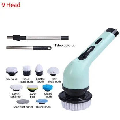 Wireless Electric Cleaning Brush – Multifunctional Rotating Brush for Bathroom, Window, Kitchen & Automotive