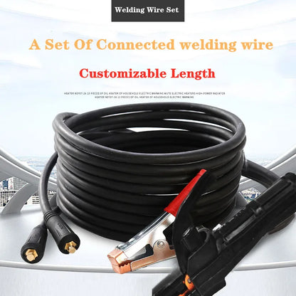 300A Welding Ground Clamp Set - MIG TIG ARC Electrode Holder with 5M & 3M Cables