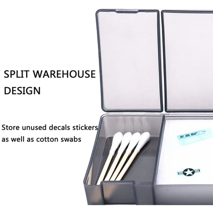 Joystar Model Water Sticker Decal Box – DIY Hobby Model Craft Moisturizing Decal Application Tool Kit