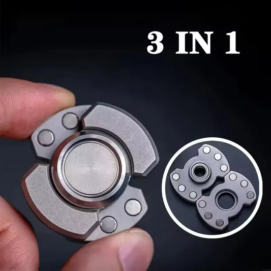 Metal Magnetic Slider Fidget Toy - EDC Push Card Stress Relief Hand Spinner