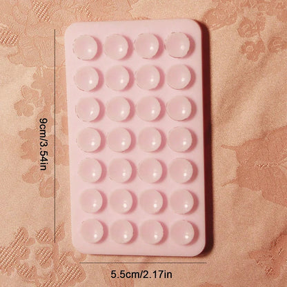 Silicone Suction Cup Phone Case Mount - Double-Sided Hands-Free Strong Holder for iPhone & Android Car Mirror Kitchen Bathroom Use