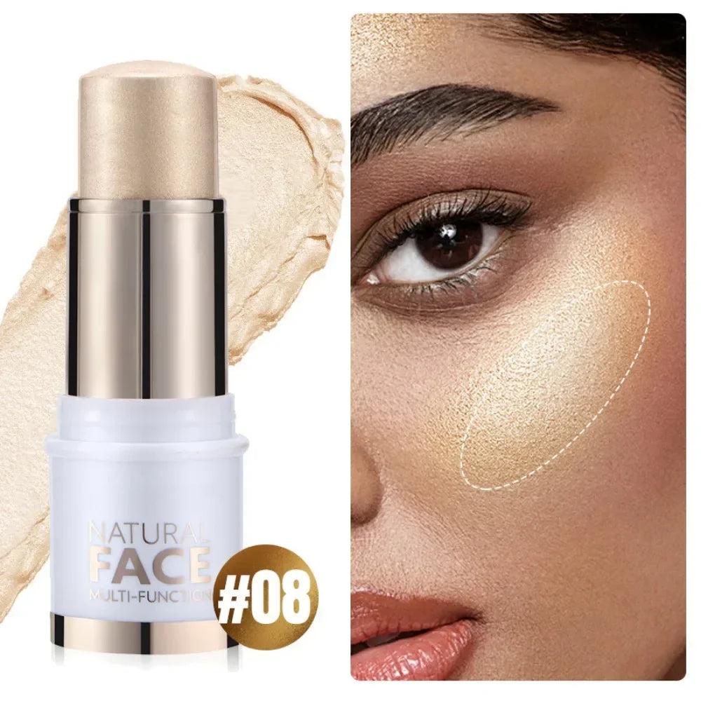 Highlighter Stick – Brightening Skin Tone, Contouring, Natural Stereo Concealer & Multi-Purpose Blush Stick