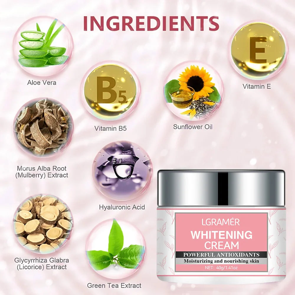 Body Whitening Cream – Dark Spot Corrector for Underarms, Knees & Buttocks, Melanin Removal, Brightening & Nourishing Waterproof Skin Tone Cream