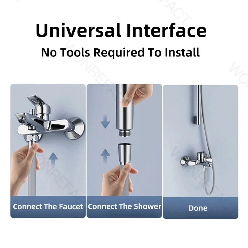 Bathroom Silicone Shower Hose — Flexible, Anti-Kink, Explosion-Proof High-Toughness Shower Tube