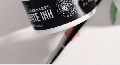 Paul Rubens Cartoonist White Ink 50ml – Highly Opaque Ink for Dip Pen, Brush, Art Lettering, Highlights & Corrections