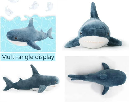 Soft Shark Plush Toy – Stuffed Sea Animal Pillow for Kids Birthday & Party Gift
