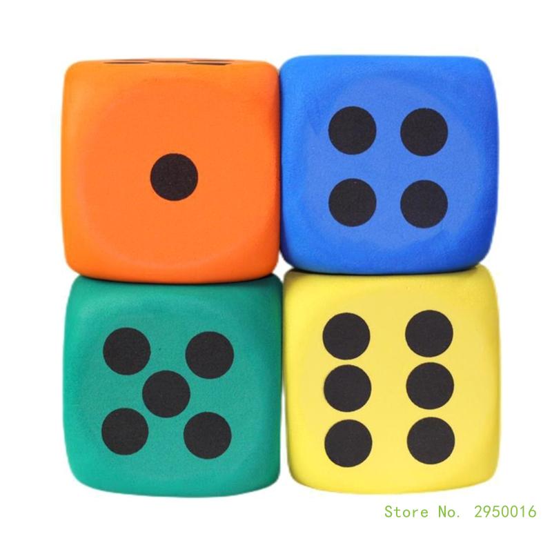 80mm Large Foam Dot Dice – Six-Sided Counting Toy for Kids, Learning Aids for Classroom Math and Board Games