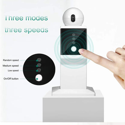 ATUBAN Automatic Cat Laser Toy: Random Moving Interactive Red Dot Exercising Toy - Ideal for Indoor Cats, Kittens, and Dogs