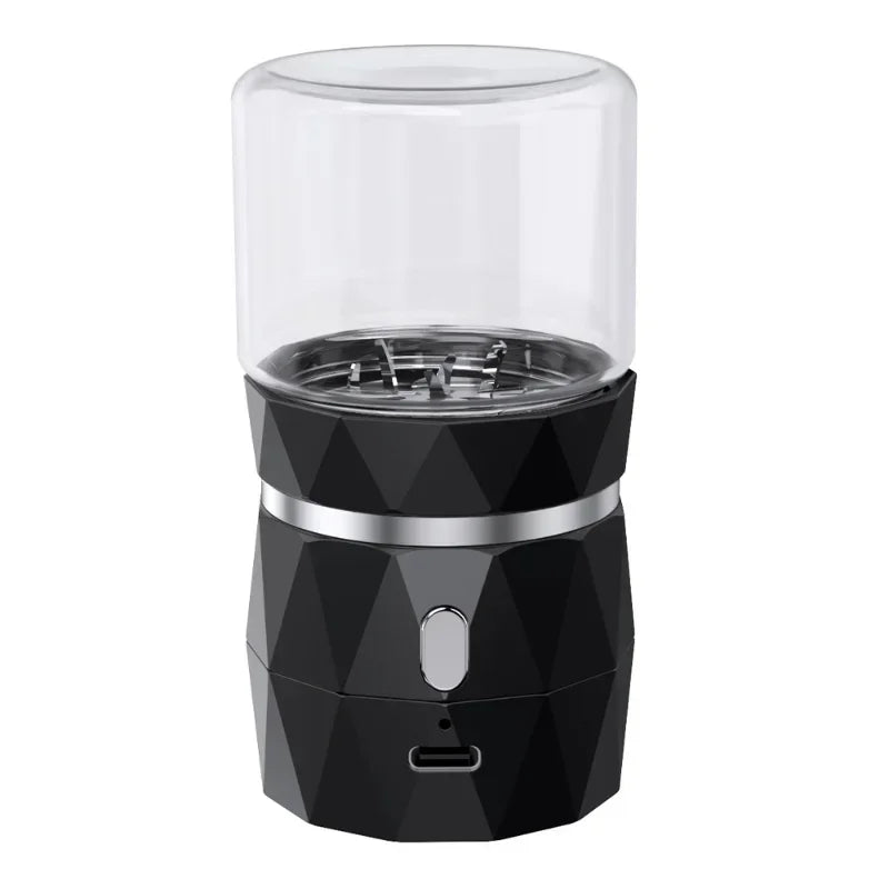 SMO Portable Electric Tobacco & Herb Grinder – Dry Grass Crusher Machine with Intelligent Touch Smoke Prevention